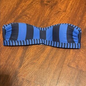 Athleta Black and Blue Bandeau Top